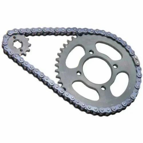 Cast Iron Two Wheeler Motorcycle Chain And Sprocket Kit