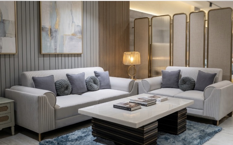 Channel-Tufted Sofa