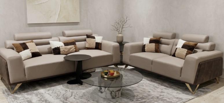 Modern Leather Sofa Set 