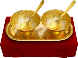Gold Plated Bowl Set 