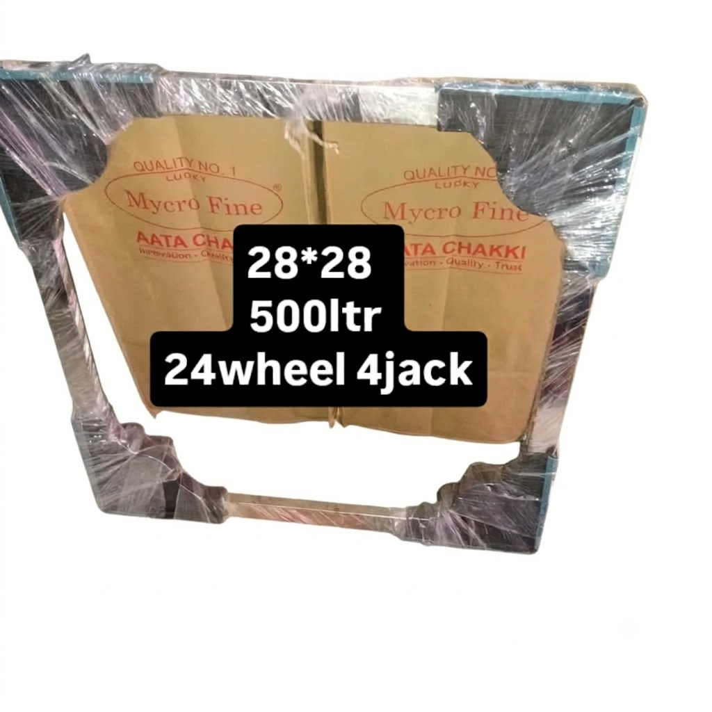 24 Wheel 4 Jack Trolley 500 Ltr 