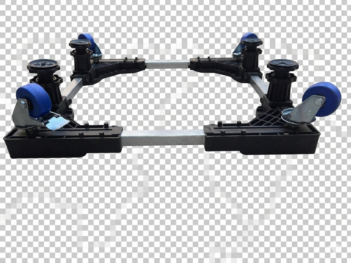 8-Leg, 4-Wheel Steel Pipe Trolley