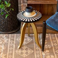 Tables Bone Inlay Stools 
