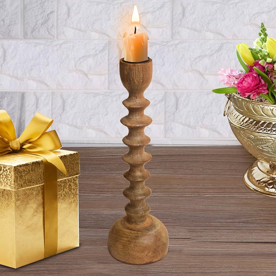 Wooden Candle Holder
