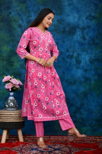 M-XXL Designer Cotton Kurti, Regular Wear