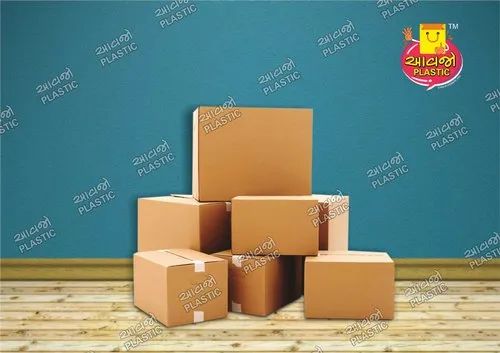 Brown 3 Ply Corrugated Carton Box