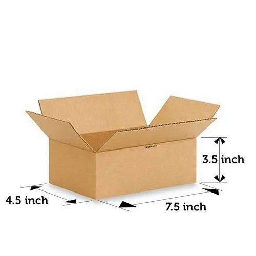 Ace 7.5X4.5X3.5 inch 3 Ply Corrugated Cardboard Brown Box, Packing Box, Shipping Box Pack of 25