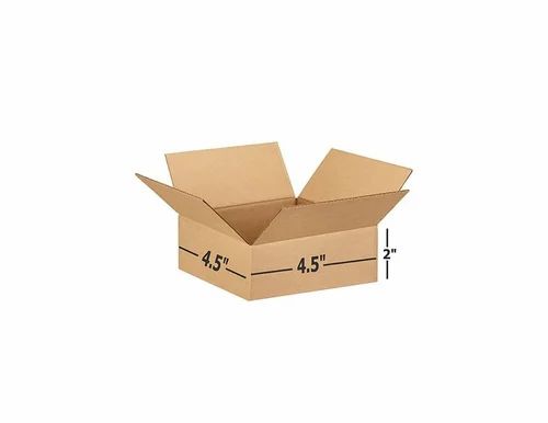 Ace 4.5 x 4.5 x 2 inch 3 Ply Corrugated Cardboard Brown Box, Packing Box, Shipping Box Pack of 50