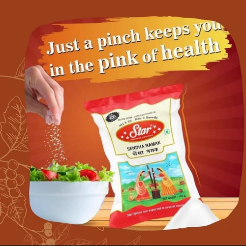 Star Sendha Namak, Packaging Type: Packet, 100g