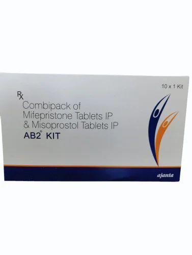 AB2 KIT Mifepristone Misoprostol Tablet, Packaging Size: 10*1*5 Tablets