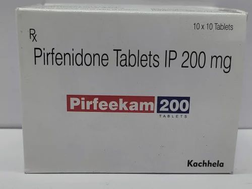 Pirfeekam-200 Pirfenidone 200mg Tablets, For Personal, Packaging Size: 10x10