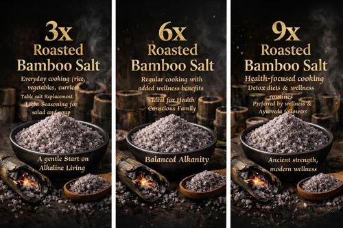 3 X 6 X 9X Roasted Bamboo Salt