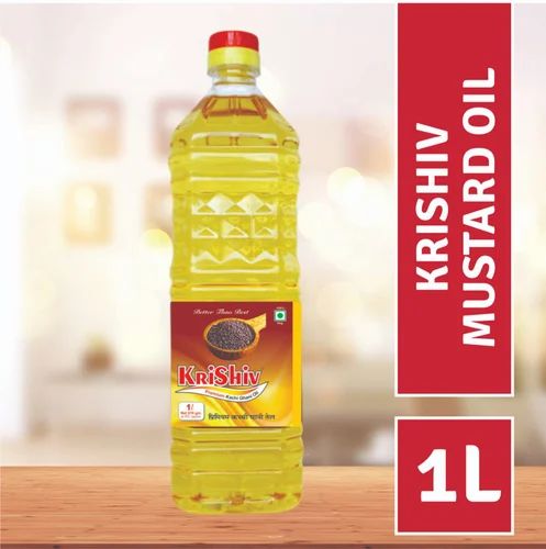 Krishiv 1 Liter Bottle Kachi Ghani Mustard Oil