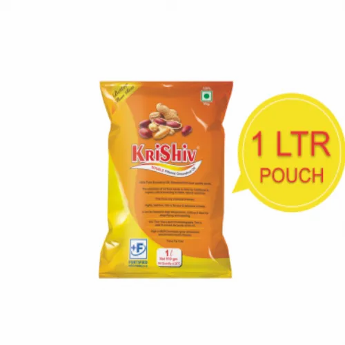 Krishiv 1 Liter Groundnut Oil Pouch
