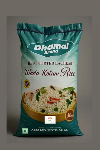 Dhamal Brand RAW Wada Kolam HMT Rice, 30 Kg, Packaging Type: HDPE Bag