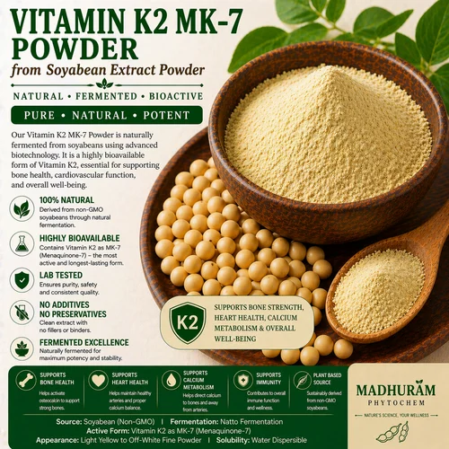 Vitamin K2 Mk7 Powder from Soyabean Extract Powder