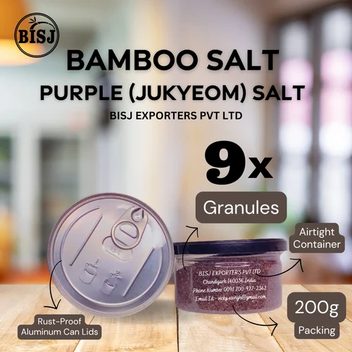Bamboo Salt 9x (9 Times Roasted) 200gms, Crystal