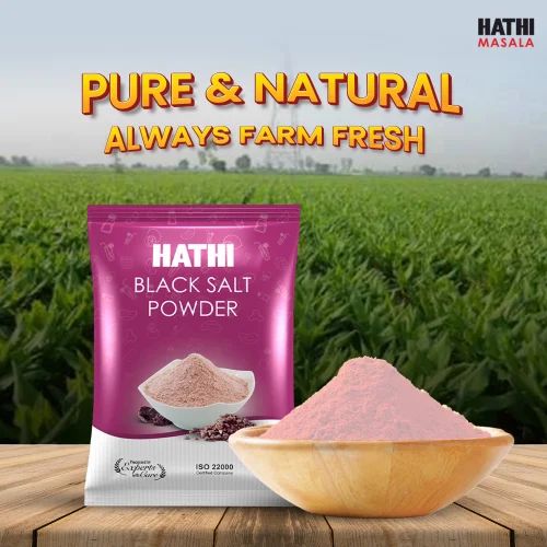 Hathi Pink Black Salt Powder, Packaging Type: Pouch, Packaging Size: 1Kg