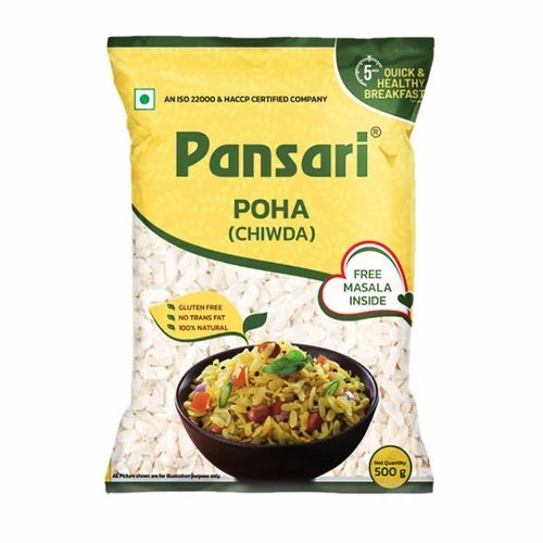 Medium Pansari Poha- 500 Gm (Free Poha Masala )