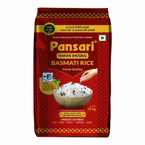 Pansari Mahak (Mogra) Basmati Rice- 10 Kg, Processing Type: Steam