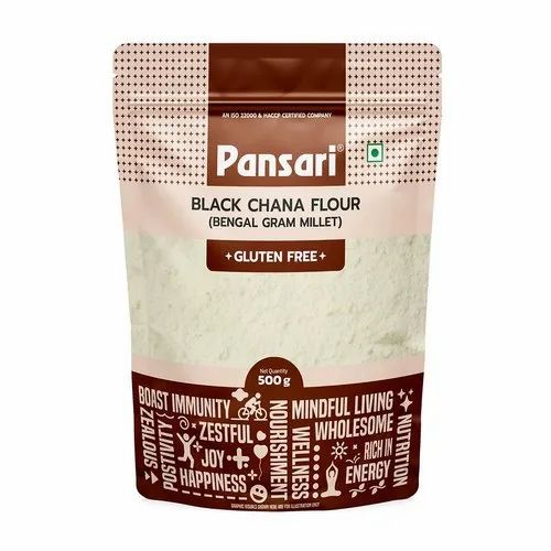 Pansari Indian Black Chana Flour Atta, 500 Gm, Packaging Type: Zipper Pouch
