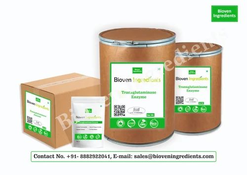 Transglutaminase Enzyme Powder, Packaging Type: Drum Packing, Packaging Size: 25kg