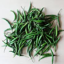 Fresh green chillies