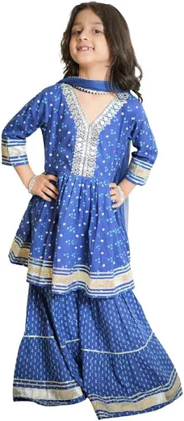 kids Cotton Girls Sharara Suit 