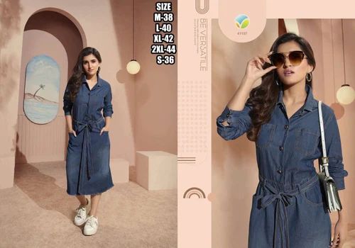 Straight Vinay Tumbaa denim Kurti