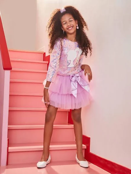 Girls Sequin Top and Skirt 