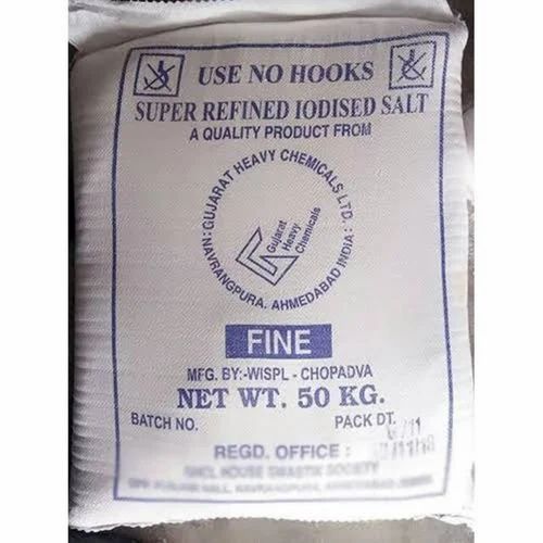 Refined Iodized Salt, 50 kg, Powder