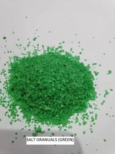 SVS GREEN Coloured Salt Granules, Packaging Type: Plastic Bag, Packaging Size: 25 KG