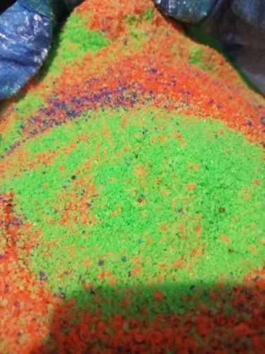 Colored salt Granules