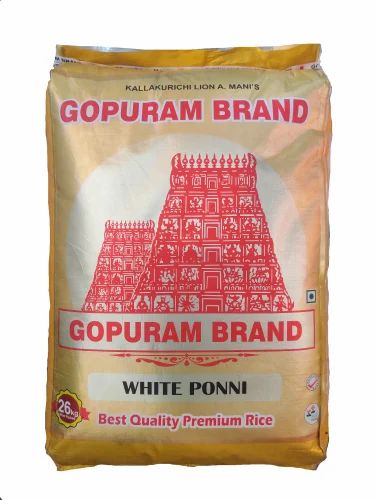 Short-Grain Rice Gopuram White Ponni 26Kg