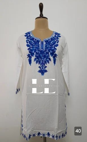 Rayon Kashmiri Work Kurti