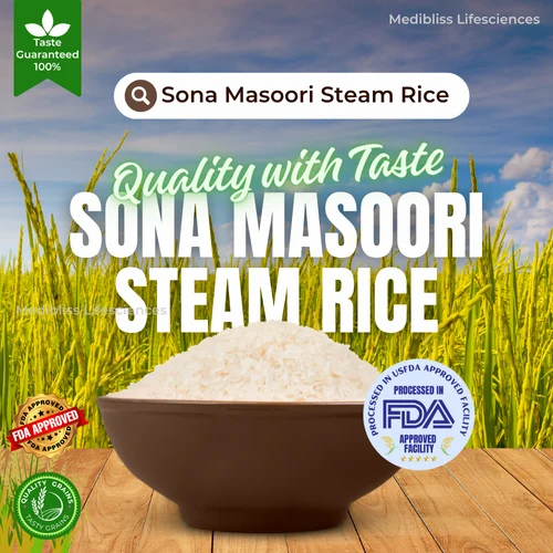 Sona Masoori Indian Steam Rice (50 Kg)