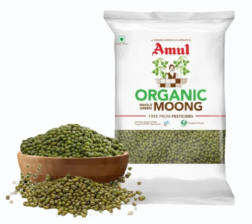 500gm Amul Organic Green Gram Whole Moong