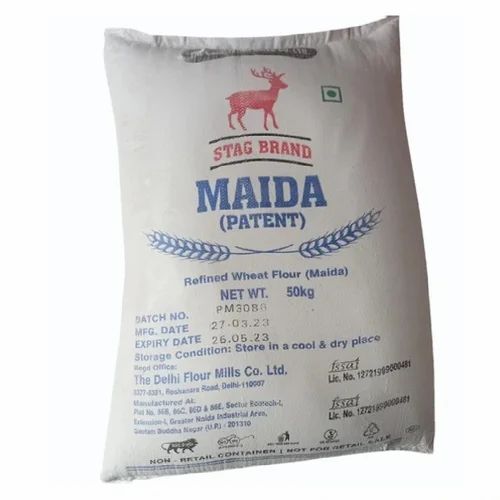 Fssai Stag Patent Maida Bakery Special Maida Pizza Flour, 50 kg