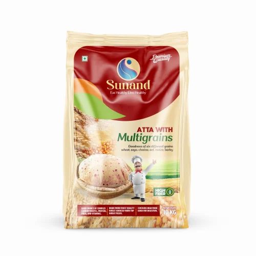 High Protein 5 Kg Sunand Chakki Fresh Multigrain Atta, Number of Grains: 7 Grains