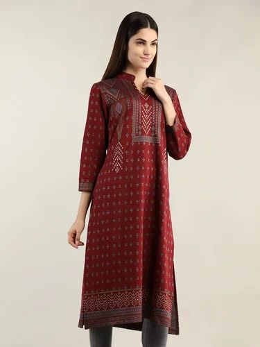 Ladies Woollen Kurtis with Lycra