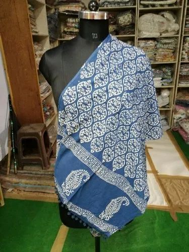Indigo Print Stole