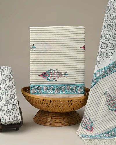 Printed Cotton Suit, Un-stitched