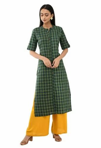 STARIGHT KURTI, Cotton, Handwash