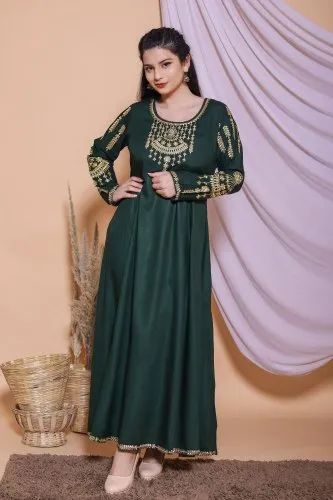 Girl Stitched Linen Attach Jacket Kurti