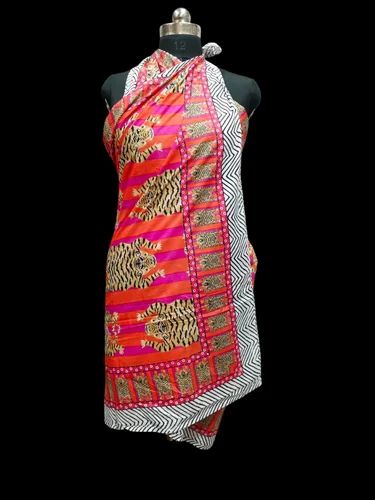 Ladies Floral Printed Cotton Scarf