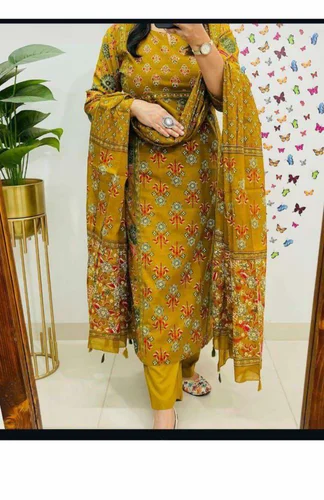 Daily Routine Special A- Line Knee Length Fancy Kurti Set For Women Or Girls