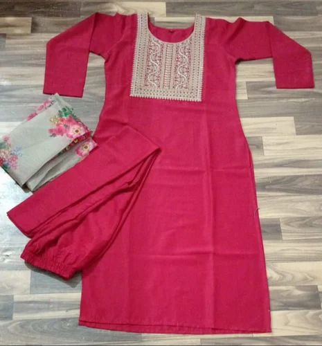 Regular 3 colour Silk Kurti