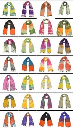 Cotton Printed Shibori Kantha Scarves