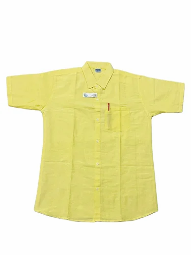 Yellow Men Khadi Shirts