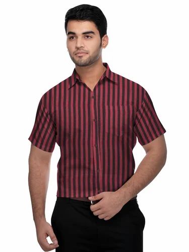 HS 43 Polycotton Khadi Half Sleeve Shirt